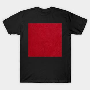 Red leather texture T-Shirt
